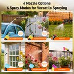 LinkMejor Electric Sprayer 1.35 Gallon 7.4V Battery Powered Garden Sprayer With 4 Nozzles 6 Spray Modes USB Type-C Charging