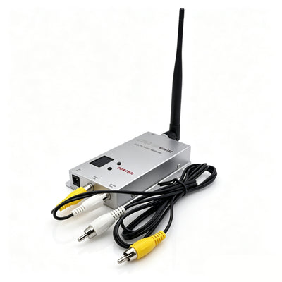 Partom 1.2GHz 12CH FPV Receiver with 0.9-1.2GHz Wideband, -85dBm Sensitivity, FM Modulation, Video & Audio Synchronous, SMA Male, DC 12V, 160g, Long-Range for Fixed-Wing RC Drone Ground Station