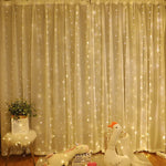 8 Mode Remote Control Timing USB Copper Wire Light LED Curtain Light String Christmas Holiday Room Decoration Lantern Garland Light