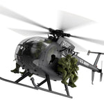 LinkMejor F118S 1:16 Scale MH-6 MD500 Little Bird 2.4G 9CH GPS Stabilized Flybarless RC Helicopter RTF