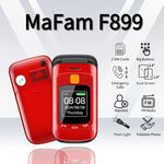 LinkMejor F899 2.4 inch Dual Display 2800mAh FM Vibration SOS Fast Quick Torch Loud Volume Flip Feature Phone