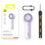 Baseus GoTrip DT1 Mini Turbine Handheld Fan 3 Speed Adjustable Portable Fan 1200mAh Rechargeable Fan for Desktop Outdoor Camping