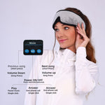 3D Wireless Sleep Mask with Bluetooth 5.2 Type-C Charging Cable Inside Breathable Light-blocking Phone Calls Music Eye Mask for Men Women