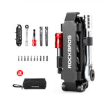 LinkMejor Portable Bicycle Repair Tool Kit Multi-Function Ratchet Wrench Tools Set with Quick Release Socket Tire Lever Screwdriver Spanner