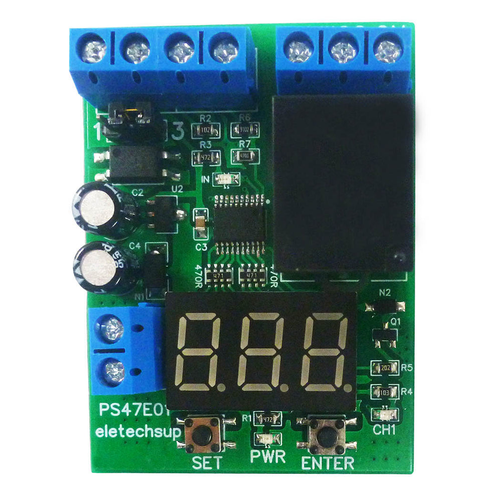 DC 12V 24V LED Digital Relay Switch Control Board Module Relay Module Voltage Testing Charging Discharge Monitor Test Module Board