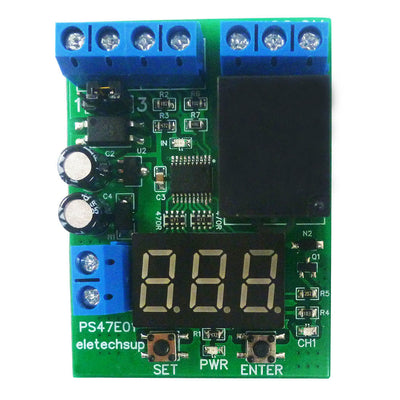 DC 12V 24V LED Digital Relay Switch Control Board Module Relay Module Voltage Testing Charging Discharge Monitor Test Module Board