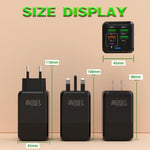 150W 6-Port 4USB+2PD Multi-port 5V 2.4A Fast Charger Wall Charger Adapter EU Plug for iPhone 13 14 14Pro for Redmi K60 for Huawei Mate50 for Samsung Galaxy S23