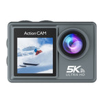 AT-M40R 5K 30FPS Action Camera 4K 60FPS Dual Screen 170° Wide Angle 30M Waterproof Sport Camera with Remote Control Bicycle Diving Cam