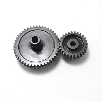 2Pcs/set Decelerate Steel Gear+Motor Gear LinkMejor 144001 124018 124019 144010 124016 124017 RC Car Parts
