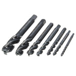 Drillpro 7pcs M3-M12 HSS Nitriding Coated Screw Tap Metric Right Hand Spiral Screw Thread Tap