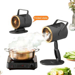 Comfook USB Rechargeable Portable Folding Desktop Range Hood 3-Speeds Strong Suction Touch Control Adjustable Angle with Carry Handle for Indoor Hot Pot BBQ