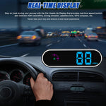 Car Head Up Display GPS Digital Speedometer with Color LED Display Clock Compass Function Over Speeding Alarm for Car Truck SUV RV