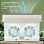 Solar-Powered Light-Controlled Exhaust Fan Dual-fan Car Cooling Powerful Air Circulation for Sedans SUVs Van Trucks
