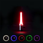 LinkMejor 14 RGB DIY LED Bike Wheel Light Rechargeable Bicycle Warning Lights Waterproof LED Neon Bike Tyre Light for Cycling