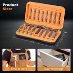 Versatile 42 Piece Magnetic Screwdriver Kit with Reliable Detachable Handle for Home Office Bike Repairs