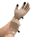 LinkMejor Warm Windproof Anti-slip Cycling Gloves Touchscreen Running Gloves Outdoor Sports Fleece Full-finger Gloves  - Recommended temperature 5°C-15°C