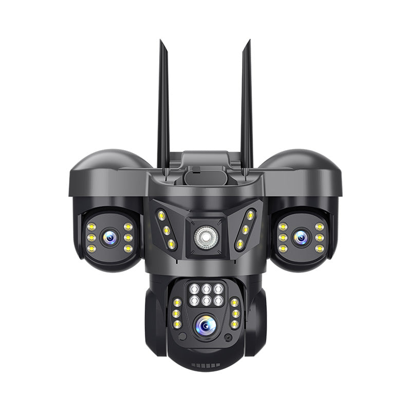 6MP Triple Lens Surveillance Camera Outdoor 4G WiFi Camera Auto Tracking Camera Two-Way Voice Camera