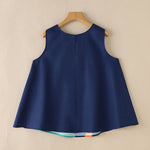 LinkMejor Women Holiday Fashion Round Neck Graphic Printed Tanks Casual Crew Neck A-Line Vests Tops