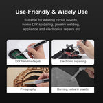 LinkMejor EI 1 Intelligent Portable Soldering Iron High Power 65W OLED Screen Fast Heating Temperature Control Range 80℃-420℃ Aluminum Alloy Casing Easy Operation Powerful DIY Tool