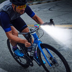 LinkMejor 3-in-1 350LM COB Bike Light + USB Horn Lamp + Speed Meter LCD Screen 5-Modes Waterproof Bicycle Headlight With Horn