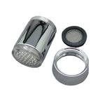Colorful LED Light Basin Sink Faucet Temperature Sensor Light Color Changing Hydropower with Adapter
