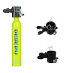 [US Direct] DEDEPU S3000-C 2×0.5L Diving Gear for Diver Mini Scuba Tank Oxygen Cylinder for Underwater Diving Breathe Training, Snorkeling Tank Manual Pump Device Adapter Diving Glasses Hand Bag Diving Storage Bag