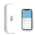 WiFi Temperature Humidity Tester Smart Home Integration Alexa Google Assistant Mobile App Control -10 to 60℃ 0-99% Humidity