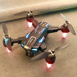 LinkMejor A22 WiFi FPV with Electrically Adjustable Camera Optical Flow Hover Automatic Obstacle Avoidance Detachable Camera Display Screen LED Brushless Foldable RC Drone Quadcopter RTF