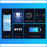 LinkMejor DW2-RF 433MHZ RF Wireless Door Window Sensor Detector Door Opening Sensor eWeLink App Smart Home Security