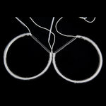 LinkMejor Angel Eyes Halo Rings Bulbs Kit for BMW E36 3 E38 7 E39 5 E46 3