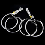 LinkMejor Angel Eyes Halo Rings Bulbs Kit for BMW E36 3 E38 7 E39 5 E46 3