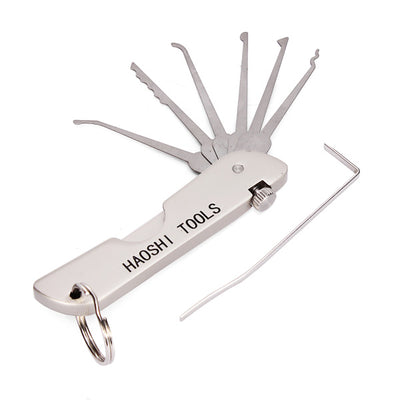 LinkMejor Foldable Door Lock Opener Locksmith Tool Lock Pick Set