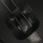 Motorcycle Saddle Leather Bag Storage Tool Pouch Black