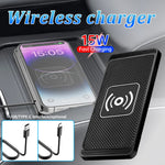USB/Type-C Wireless Car Charger For Car Fast  7.5W/10W/15W Car Wireless Charger Dock Station Fast Charging For Iphone Samsung