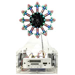 DIY LED Ferris Wheel Kit Audio-Controlled Spectrum 5V 1A Animation Modes 6 Spectrum Modes Electronics Educational Kit
