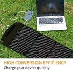 [US Direct] Poweronetek 100W Foldable Solar Panel Foldable 18V Conversion Waterproof Portable PV Panel For Power Sation Outdoor Charging Device TMB-SP100F