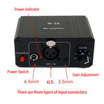 High Gain 48V Microphone Preamp Low Noise XLR Output Balanced Amplifier Compact Design for Dynamic and Condenser Mic Professional Audio