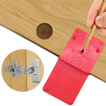 28/37mm Hinge Hole Drilling Guide Plastic Woodworking Punch Opener Locator for Cabinets Installation Template Woodworking Tools
