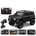 HB Toys RTR R1001/2/3 Upgraded Version 1/10 2.4G 4WD RC Car with Winch Differential Lock Full Proportional Rock Crawler LED Light 2 Speed Off-Road Climbing Truck Vehicles Models Toys