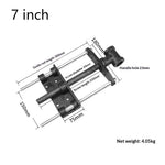 LinkMejor Heavy Duty Ductile Cast Iron Bench Vise 6-3/8" Jaw Width 4-1/2" Max Opening Quick Release Industrial Workbench Clamp for Drill Press