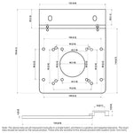 LinkMejor Square Guide Rail Router Base Plate for Fixed Base Trim Routers Compatible with Mαkita Festool Track Saw Guide Rails