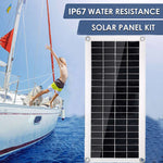 10W Solar Panel 12V Solar Cell 20A Controller Solar Plate Kit For Phone RV Car Caravan Home Camping Outdoor Battery