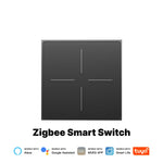 MOES Tuya ZigBee3.0 Star Feather Series Smart Touch Switch With Neutral Light Scene 1-4 Gang 2in1 APP Remote Control Voice Control with Alexa Google Home