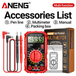 LinkMejor SZ308 Digital Multimeter Handheld AC/DC Voltage Current Resistance Ammeter with Diode Wave Output HFE Transistor Measurement and Low Battery Indication