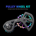 LinkMejor UT/105/5800/6800 Carbon Big Pulley Rear Derailleur Bicycle Ceramic Bearing Wheel Set 13T-18T for Shimαno Bike
