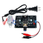 DIY LM317 Adjustable Voltage Regulator 1.25V-12V 2W Power Supply Kit with Digital Display and Acrylic Enclosure for Electronics Projects