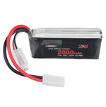 2Pcs LinkMejor 7.4V 2800mAh 25C 2S LiPo Battery Small Tamiya Plug for RC Car