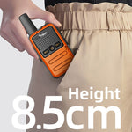 2Pcs LinkMejor PMR446 Mini Walkie Talkie Long Range Commutator Station Kid Toys Amateur Radio Portable Handheld Two Way Radio European Version