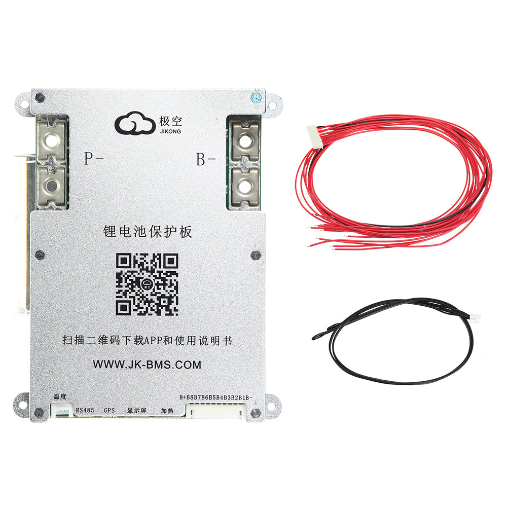 LinkMejor B1A8S10P Intelligent Protection Board for 4-8S 100A Power Batteries 4S 5S 6S 7S 8S 12V 24V Battery with 1A Active Balancing