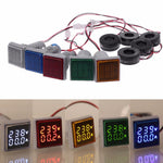 Geekcreit® AC 60-500V 0-100A D18 Square LED Digital Dual Display Voltmeter Ammeter Voltage Gauge Current Meter